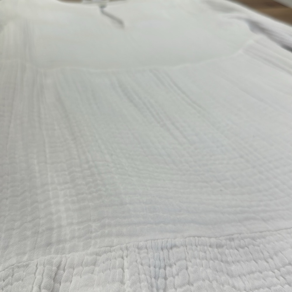 White beach cover up